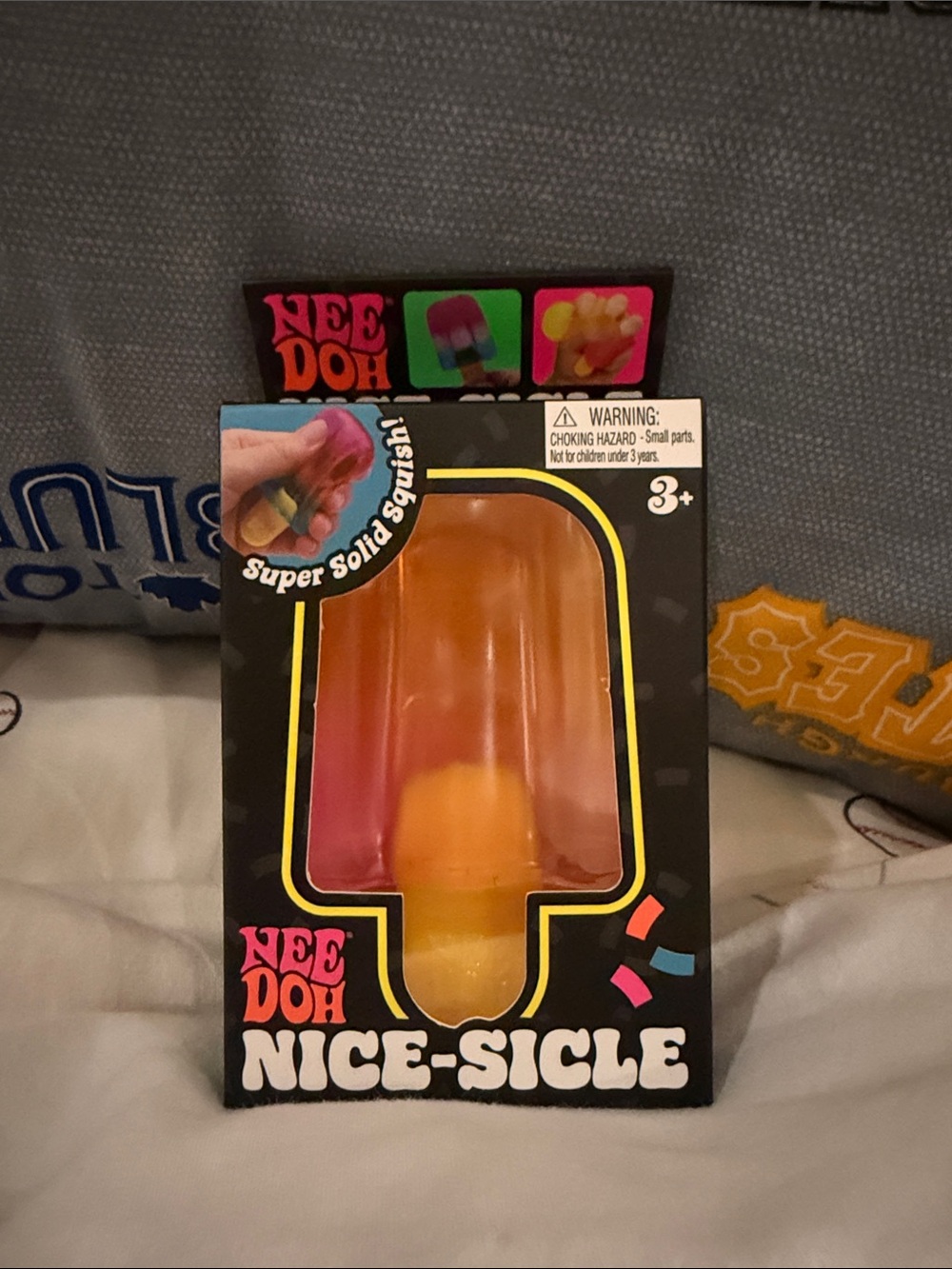 Nice-Sicle Kids Squishy Toy - Orange and Pink